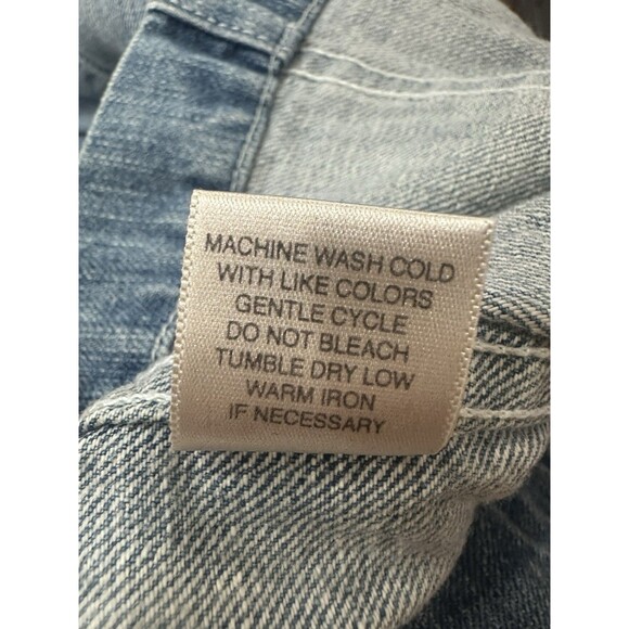 Denim Blazer Jean Jacket Womens Small Button Up Cotton Christopher & Banks - Picture 9 of 9